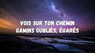 Les Choristes  Vois sur ton chemin lyrics [upl. by Ninnette]