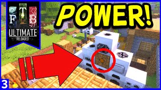 FTB Ultimate Reloaded  Early Power SetUp Ep3 IC2 [upl. by Leachim488]