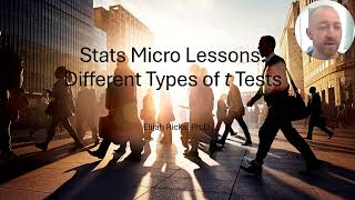 Stats Micro Lessons 29 The Different Types of t Test [upl. by Enelez]