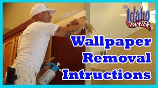 HOW TO REMOVE WALLPAPER Home improvement wallpaper removal [upl. by Rogozen]