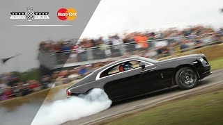 RollsRoyce Wraiths Incredible FOS Burnout [upl. by Norok]