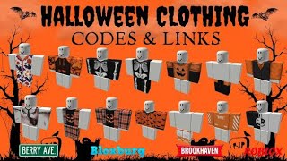 🎃 HALLOWEEN CLOTHING CODES amp LINKS FOR BOYS  Brookhaven Bloxburg Berry Avenue  ROBLOX [upl. by Lole]