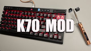 【keyboard Live】CORSAIR K70 MOD｜Plate FOAM｜海盜船K70改裝｜換軸 [upl. by Essila]