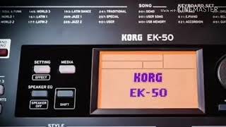 Korg ek50  Voice amp Style demo  new entertainment keyboard [upl. by Alamat915]