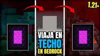 🚀 CÓMO VIAJAR POR EL TECHO DEL NETHER EN MINECRAFT BEDROCK  ¡SIN QUEDAR ATRAPADO [upl. by Maurer]