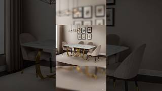 Modern Stylish Dining Table Chairs homedecor diningchair shorts [upl. by Aneekas587]