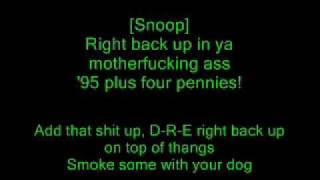 Dr Dre feat Snoop Dogg  Still Dre Lyrics [upl. by Annala]