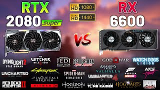 RTX 2080 SUPER vs RX 6600 in 2023 Test in 20 Games 1080p amp 1440p [upl. by Nnylram]