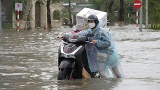 Super Typhoon Yagi causes floods in Vietnams Haiphong  AFP [upl. by Anitsyrhc]