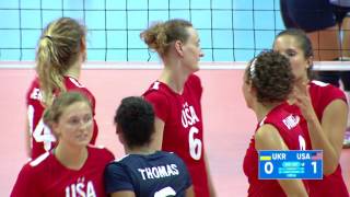 2017 07 28 VOLLEYBALL WOMENS HIGHLIGHTS UKRAINE USA DEAFLYMPICS2017 [upl. by Crelin]