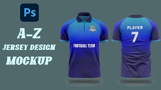 How to Make Jersey Mockup in Photoshop  Tshirt Mockup Photoshop Tutorial Bangla  Football Soccer [upl. by Monda]