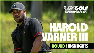 Harold Varner III First Round Highlights  LIV Golf DC [upl. by Anahsed]