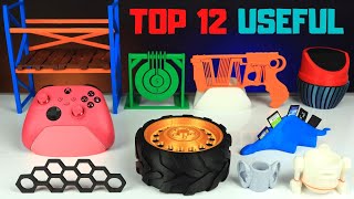 12 Cool PRACTICAL 3D Prints [upl. by Marzi322]