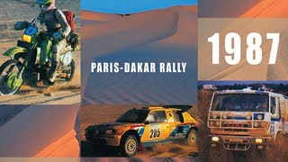 The 1987 ParisDakar Rally  Group B Peugeot 205 T16 Debut [upl. by Florance474]