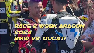 race 2 wsbk Aragon 2024 Bautista again led Toprak and Bulega [upl. by Nyhagen]