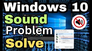 Windows 10 sound not Working ll how to fix windows 10 sound problem I computer sound not working [upl. by Luhey]