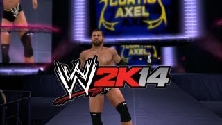 WWE2K14 Curtis Axel Entrance  Finishers [upl. by Snave]