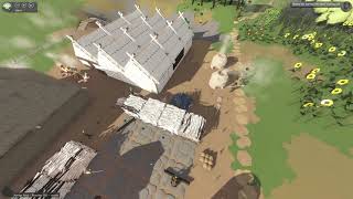 Sapiens GameplayEp 5Timelapse build of my new two story quotmegaquot house [upl. by Airdnaz]