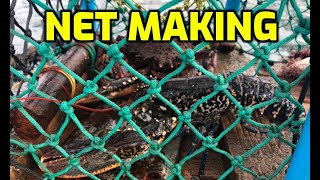 How To Make A Fishing Net  How to tie and repair a basic net for fishing [upl. by Israeli727]