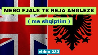 Anglisht I Meso fjale te reja angleze I Anglisht shqip perkthim I video 233 [upl. by Capon176]