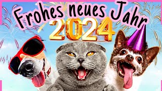 LUSTIGE Neujahrsgrüße 2024 🥳 Hab ein frohes neues Jahr 🎉 [upl. by Rooker]