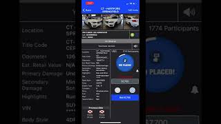 Copart Live auction BMW X6 [upl. by William]