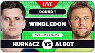 HURKACZ vs ALBOT • Wimbledon 2024 • LIVE Tennis Talk Watchalong [upl. by Shulock]