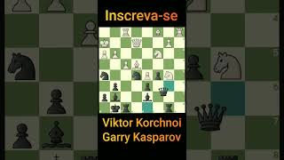 Garry Kasparov vs Viktor Korchnoi xadrez chess Шахматы ajedrez schach शतरंज [upl. by Alyehc483]