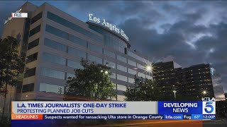 LA Times Guild calls for strike as owner warns of layoffs [upl. by Wald]