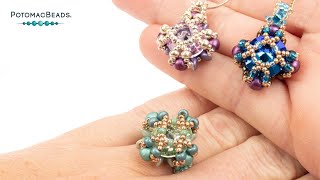 Petite Pretty Crystal Pendant or Ring  DIY Jewelry Making Tutorial by PotomacBeads [upl. by Eolcin266]