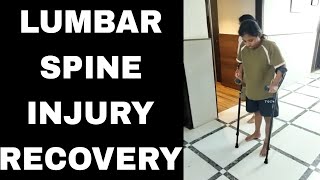 LUMBAR SCI PAITENT RECOVERY  spinalcord exercise spinalinjury motivation recovery [upl. by Sina]