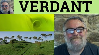 🔵 Verdant Meaning  Verdant Examples  Verdant Defined  Literary Vocabulary  Verdant [upl. by Eutnoj]