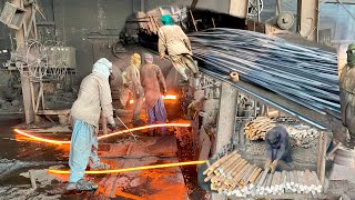 Amazing Manufacture Steel Iron Used old Scrap Iron Making Process In The Factory [upl. by Kcirtapnaes356]