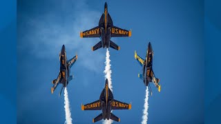 Blue Angels headline 2024 Cleveland National Air Shows return to Burke Lakefront Airport [upl. by Farika]