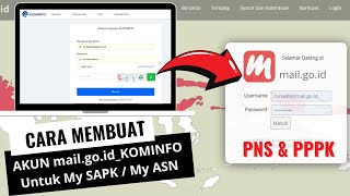 CARA MEMBUAT AKUN mailgoid Untuk MYSAPKMY ASN  RESMI DARI KOMINFO pnsmail mailgoid [upl. by Cazzie]