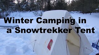 Winter Camping in a Snowtrekker Tent [upl. by Babs]