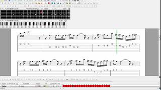 One piece guitar tab \ tutorial  Frankys theme [upl. by Mcclure265]