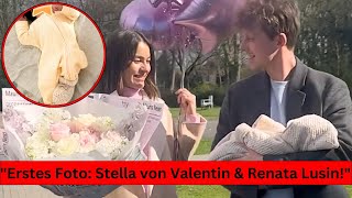 💕🤩quotValentin amp Renata Lusin zeigen das erste offizielle Foto von Stellaquot [upl. by Kalk]