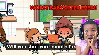 TOCA BOCA ROLEPLAY Worst Baby sitter Ever [upl. by Ilyse867]