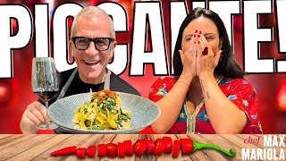 RICETTA PICCANTE 🌶️ 😏 ❤️ per una DONNA BELLISSIMA Ospite del Mio RISTORANTE  Chef Max Mariola [upl. by Zaneski509]