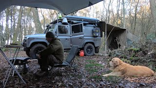 Solo Woodland Campout 4x4 Camper [upl. by Anikas]