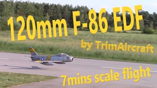 Rare 120mm F86 EDF scale flight [upl. by Rochkind444]