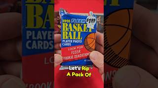 Can We Find Michael Jordan Lets Rip a Pack 91 Fleer Basketball sportscards shorts packopening [upl. by Olathe279]