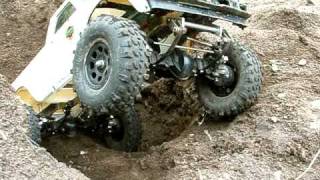 Tamiya Hilux High lift rc4wd R2 punishers portals 19 trail doctors [upl. by Ahsima]