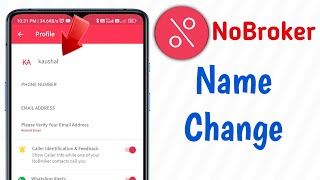 how to change nobroker name  nobroker app account name change kaise kare [upl. by Woodie]