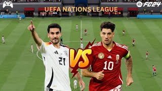 FC 24  Germany vs Hungary  UEFA Nations League 2425 Full Match Gameplay [upl. by Dnomyaw]