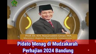 Pidato Menag di Mudzakarah Perhajian 2024 Bandung [upl. by Boffa]