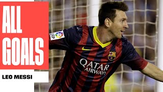 TODOS los GOLES de LEO MESSI en LALIGA [upl. by Whitver309]