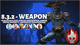 MCOC Act 832  Weapon Wakandan Claws Armor Break Immunity  Shuri Vs Attuma  2023 [upl. by Gnut157]