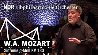 Mozart Sinfonie gMoll KV 183  Alan Gilbert  NDR Elbphilharmonie Orchester [upl. by Ahsenroc]